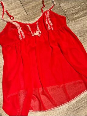 Vintage Victoria’s Secret Hot Pink Babydoll Chemise Y2K